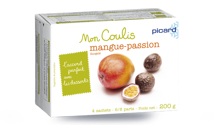 Coulis mangue-passion, portionnable surgelés Picard