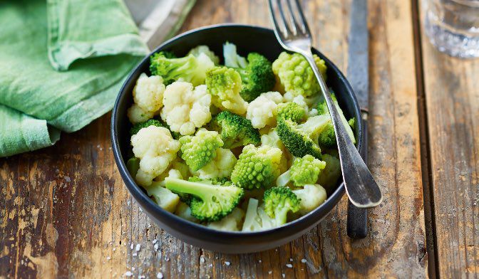 Fleurettes de brocoli et de chou-fleur à la romaine